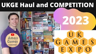 Haul and COMPETITION video board games from UK Games expo UKGE 2023 board games AmassGames #games