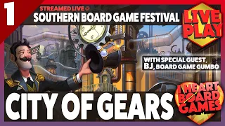 City of Gears, from Grey Fox Games, by Chris Leder & Daryl Andrews | @ SBGF | Session 1, 4 Players
