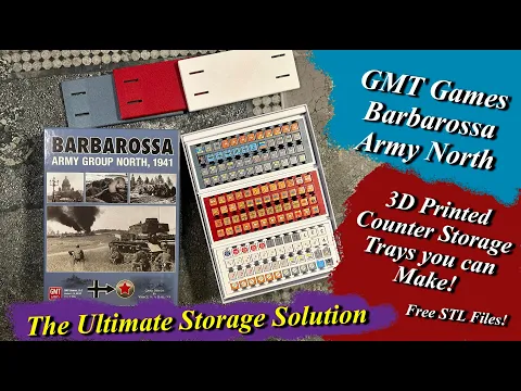 GMT Games: Barbarossa Army Group North, 1941 - 3D Printed trays