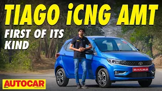 Tata Tiago iCNG AMT review - Can it make CNGs desirable? | First Drive | @autocarindia1