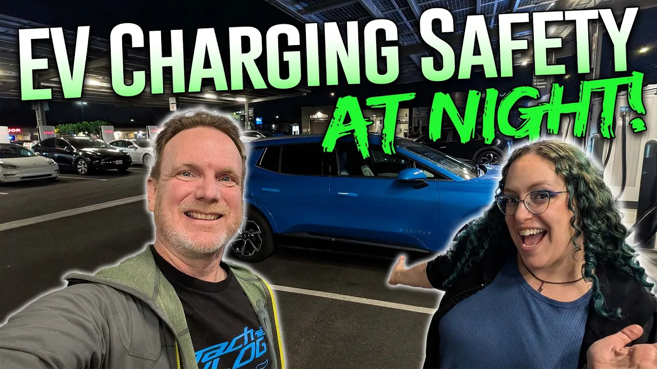 EV Charging Station Safety at Night -  A tour of Rove Charging