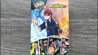 McDonald's UNO All Wild! My Hero Academia Card Game 2026 McDonald’s Mini