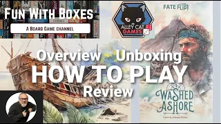 Washed Ashore | Alley Cat Games | How to Play | Overview, Unboxing & Review | A Fate Flip adventure