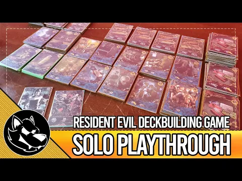Resident Evil Deck Building Game | Solo Playthrough | Jill