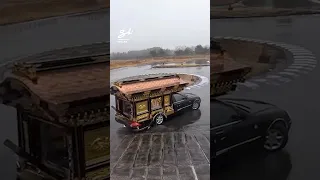 A Highly Modified Hearse Car! 😱 #hearse #cars #racing
