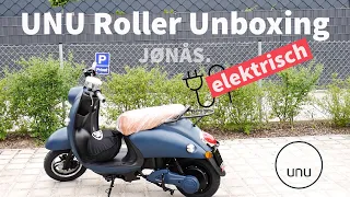 Elektro Roller Unu 2018 Unboxing Einrichten und erster Eindruck