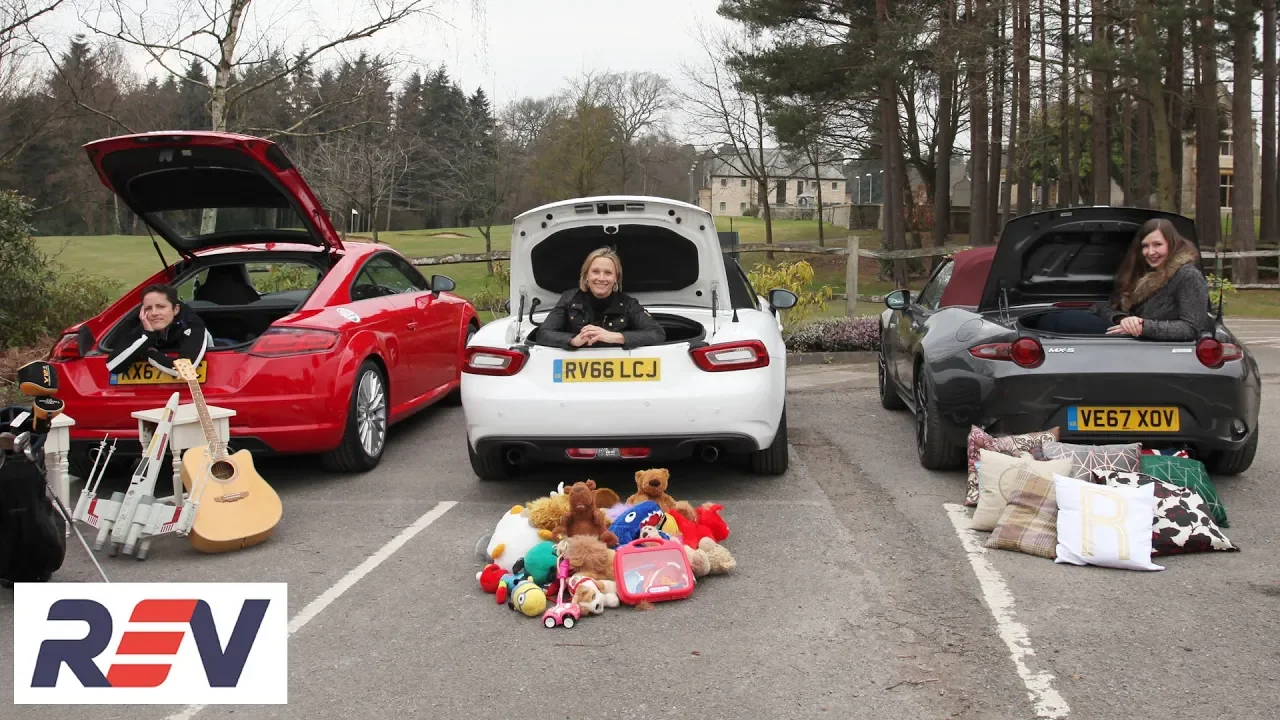 The REV Test: Small sports cars. Audi TT vs Fiat 124 Spider vsMazda MX-5.