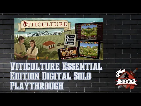 Viticulture Essential Edition Digital Solo Playthrough | Base Game Gameplay
