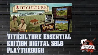Viticulture Essential Edition Digital Solo Playthrough | Base Game Gameplay