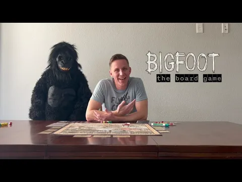 Bigfoot the board game: Player boards, Scouting dice, and location cards