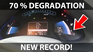 Nissan Leaf 24 kWh in Bangkok with 70 % degradation