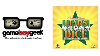 Liar's Dice 30th Anniversary Edition (Allegro 2-min) Review with the Game Boy Geek