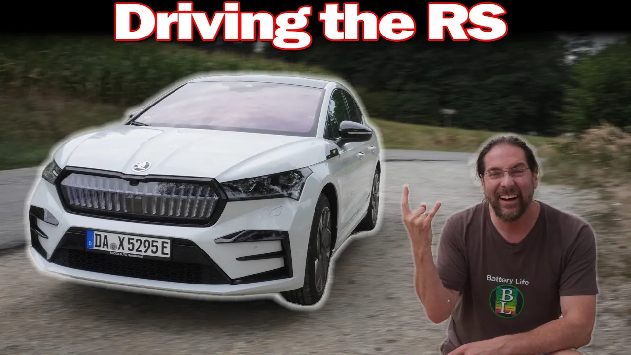 Skoda Enyaq Coupe RS - Driving test (acceleration, topspeed, assist systems...)