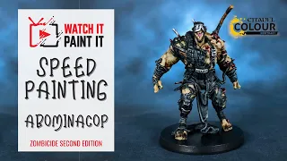 SPEED PAINTING Zombicide Second Edition - Abominacop with Contrast Paints