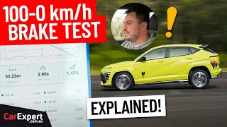 Explaining how we brake test cars from 100-0...