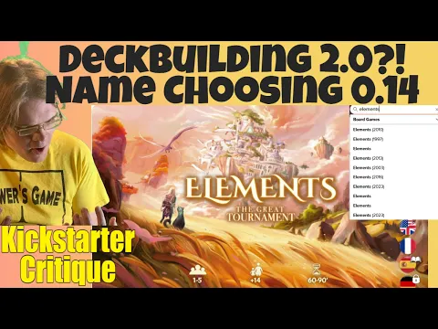 ELEMENTS The Great Tournament - Lets reinevent the Wheel - Kickstarter Critique Review