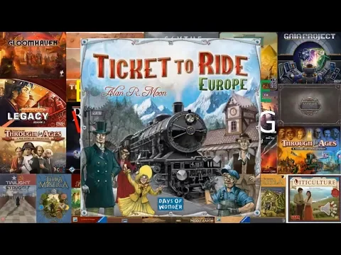 Board Game with a song - Ticket to Ride (Europe) (Locomotive breath by Jethro Tull)