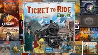 Board Game with a song - Ticket to Ride (Europe) (Locomotive breath by Jethro Tull)