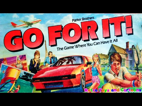 Go For IT! Board Game Parker Brothers UK advert Retro Toys and Cartoons