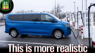 Volkswagen e-Caravelle Range Test at 110 km/h (68mph) 🚐⚡ Real Winter Autobahn Range