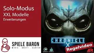 Die Solo-Regeln für Chronicle X! Plus XXL-Modelle & andere Erweiterungen...