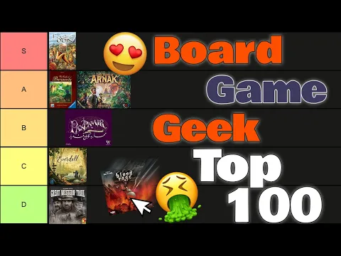 Tier Listing the BGG Top 100
