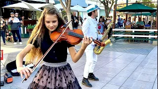 Mr. SAXOBEAT - Karolina Protsenko (feat. Daniele Vitale) - Violin and Sax Street Performance