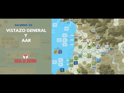 Salerno '43 - Vistazo inicial a Salerno '43 de #GMTGames de Simonitch con Jesús Pérez