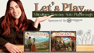 Let's Play... Viticulture w/ Tuscany Expansion! | Solo Playthrough Livestream