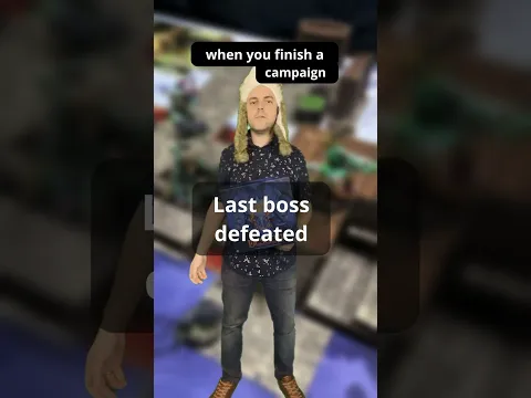 130 hours later you finished the campaign (and now you’re sad) #boardgames #funny