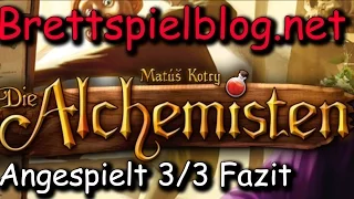Die Alchemisten angespielt von Brettspielblog.net 3/3: Fazit - Matus Kotry - CGE / Heidelberger