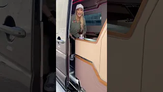 Customized Mercedes Sprinter Van! 😍 #mercedes #cinema #cars