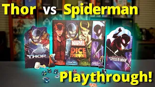Marvel Dice Throne - Thor vs Spiderman Playthrough