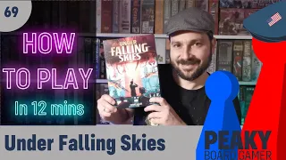 How to play Under Falling Skies board game - Full teach - Peaky Boardgamer