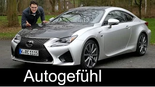 Lexus RC F Carbon FULL REVIEW test driven top version 5.0 l V8 480 hp new neu 2016
