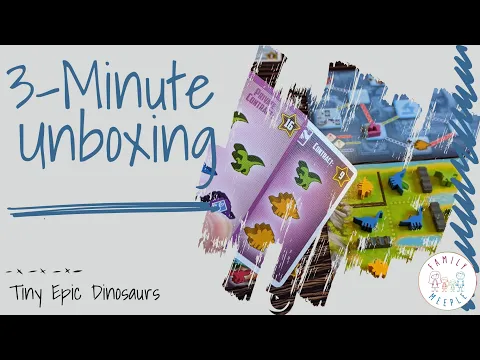 Tiny Epic Dinosaurs: Deluxe Edition - 3-Minute Unboxing