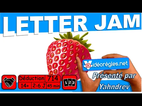 Vidéorègle Jeu de Société " LETTER JAM " par Yahndrev (#714)