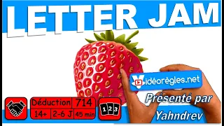 Vidéorègle Jeu de Société " LETTER JAM " par Yahndrev (#714)