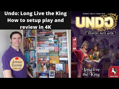 Undo Long live the King - how to setup play and review by Amassgames 