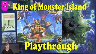 King of Monster Island, Playthrough with the Lavalord - King of Tokyo as a Cooperative game
