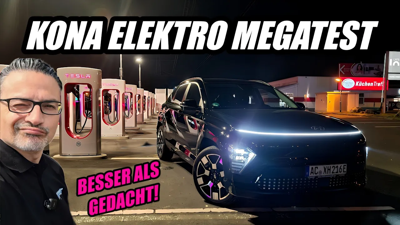 Neuer Hyundai Kona Elektro im Test! Reale Reichweite Ladezeit am Tesla Supercharger uvm Elektroauto