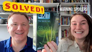 Solved! Exit the Game: The Secret Lab - Dr Gareth and Laura