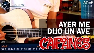 Cómo tocar &quot;Ayer Me Dijo un Ave&quot; de Caifanes en guitarra Acústica (HD) Tutorial - Christianvib