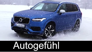 Volvo XC90 T8 AWD R-Design Snow Driving & Drifting fun special - Autogefühl