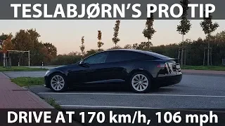 Optimal cruising speed for Model S P100D