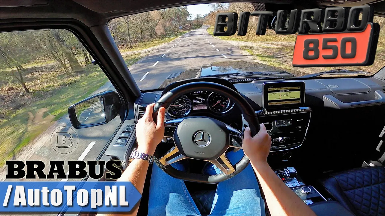 Mercedes G63 AMG BRABUS G850 *INSANELY LOUD* POV Test Drive by AutoTopNL