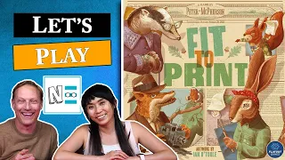 FIT TO PRINT - Live Board Game Playthrough & Review #112