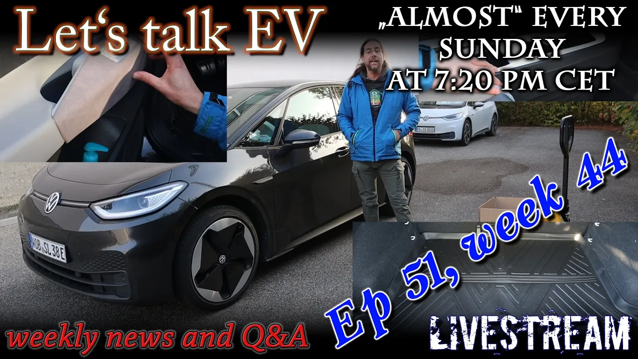 (live) Let's talk EV - Id.3 Accessories Giveaway Winners
