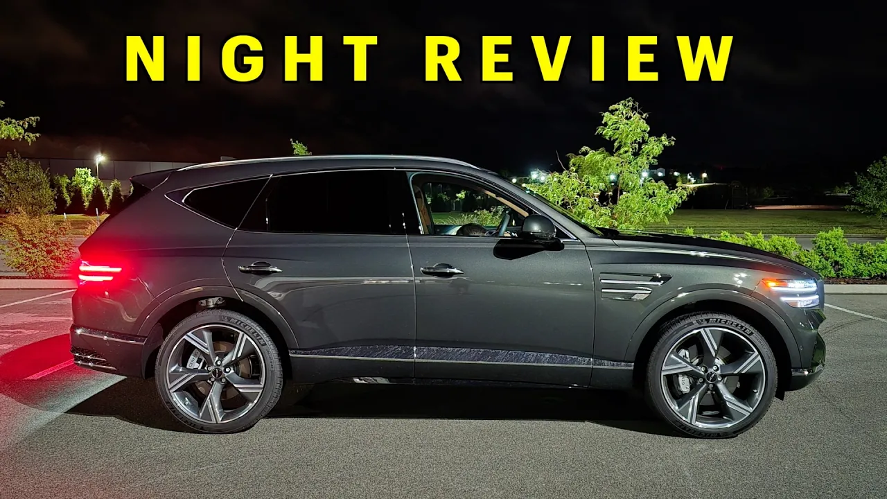 NIGHT REVIEW -- Does the 2025 Genesis GV80 Look Elegant at Night?? (Headlights, Exterior & Interior)