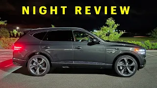 NIGHT REVIEW -- Does the 2025 Genesis GV80 Look Elegant at Night?? (Headlights, Exterior & Interior)